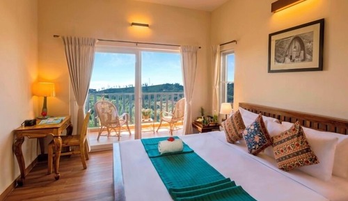 Habitación básica doble, balcón, vistas al valle