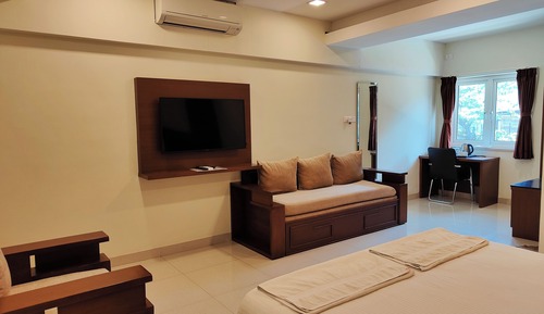 Habitación cuádruple Deluxe, no fumadores, Aire acondicionado
