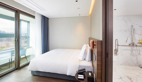Habitación doble, 1 cama de matrimonio, balcón, vistas a la ciudad