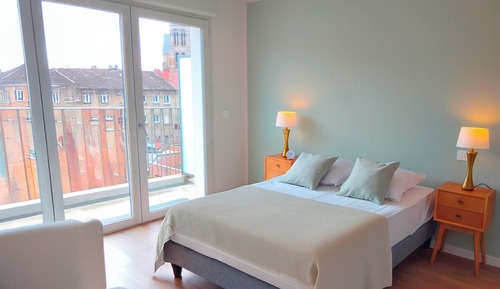 Estudio, 1 cama individual grande