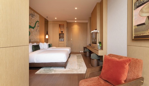 Habitación Deluxe con 2 camas individuales, vistas al río