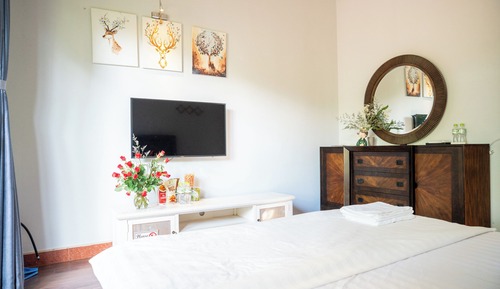 Habitación exclusiva doble, balcón, vistas al jardín