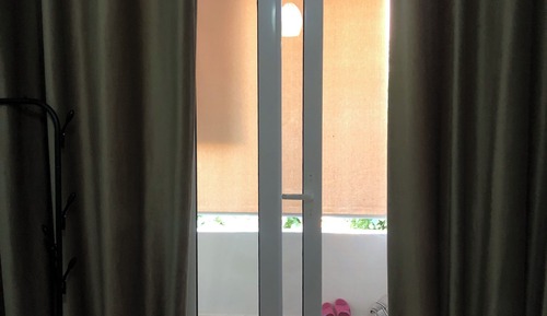 Habitación básica doble, balcón, vistas al jardín