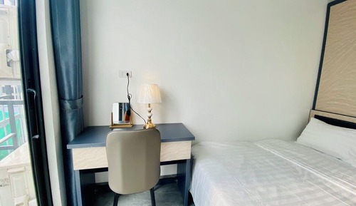 Apartamento Deluxe, 1 cama de matrimonio, balcón, vistas a la ciudad