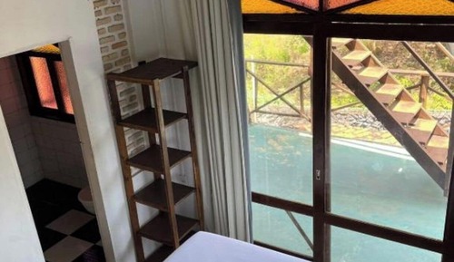 Habitación cuádruple familiar, vistas al jardín, en una planta alta
