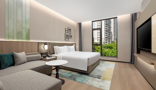 Habitación estándar, 1 cama de matrimonio grande, vistas a la ciudad