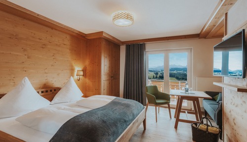 Habitación doble, balcón, vistas a la montaña