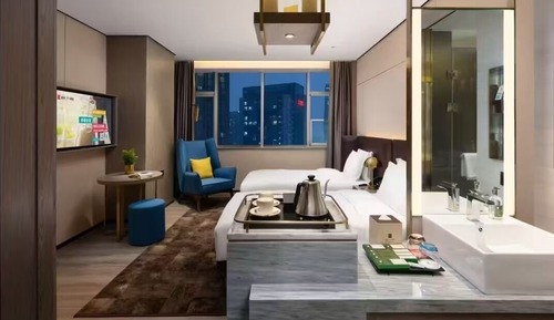 Habitación de lujo con 2 camas individuales, vistas a la ciudad