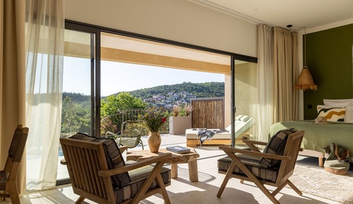 Suite clásica, baño privado, vistas al mar (piscine privée)