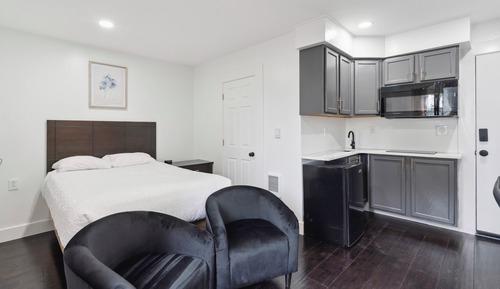 Suite estudio Deluxe, 1 cama doble, no fumadores, baño privado