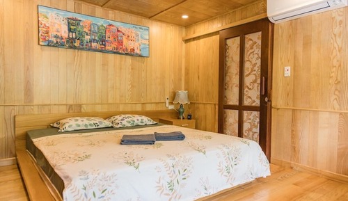 Habitación doble, patio, vistas a la playa