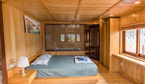 Habitación doble, 1 cama de matrimonio grande, patio, vistas a la playa