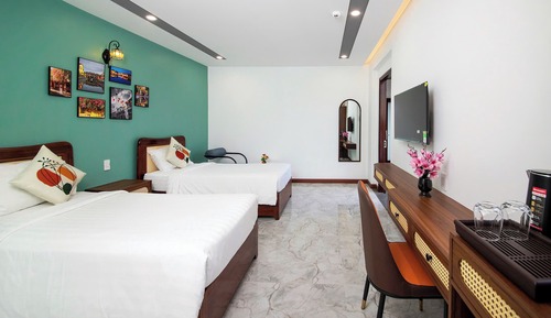 Habitación Deluxe con 2 camas individuales, balcón