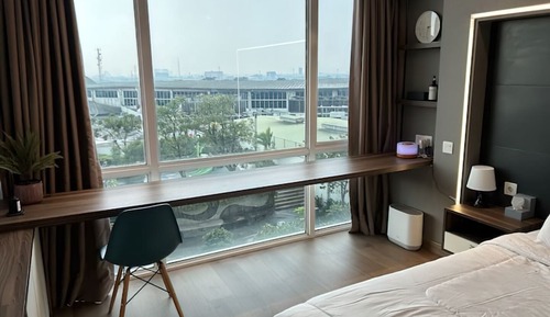 Estudio Deluxe, balcón, vistas a la ciudad