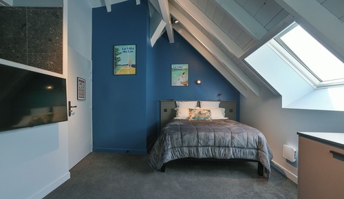 Habitación doble, vistas parciales al lago