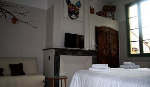 Habitación cuádruple, vistas a la piscina