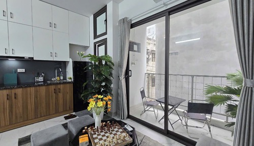 Habitación estándar doble, 1 cama de matrimonio grande, ducha adaptada, cocina