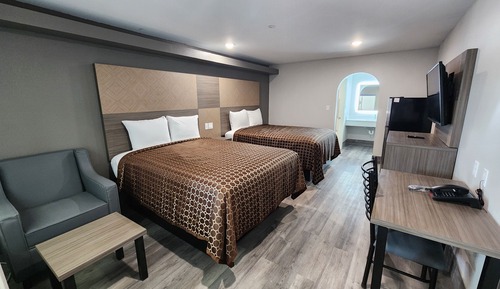 Habitación estándar, 2 camas de matrimonio, no fumadores, frigorífico y microondas