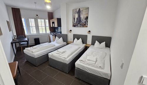 Estudio, 3 camas individuales, cocina