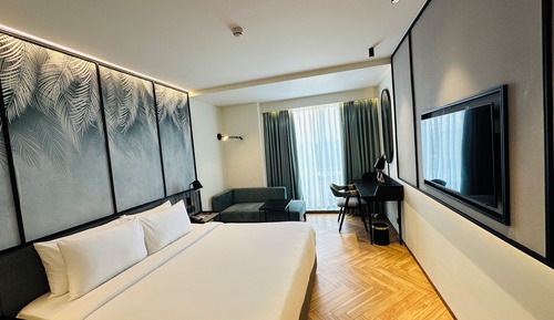 Habitación, 1 cama de matrimonio grande, accesible para personas con discapacidad