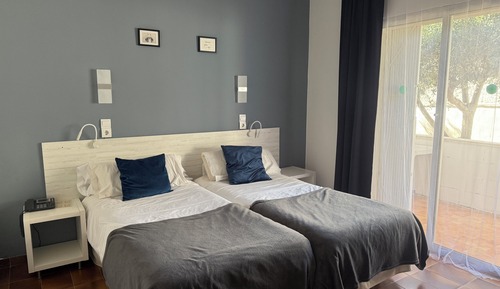 Habitación estándar doble, balcón, vistas al jardín