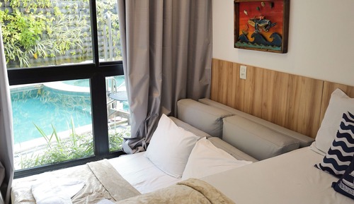 Habitación superior, 1 cama doble con sofá cama, no fumadores, cocina