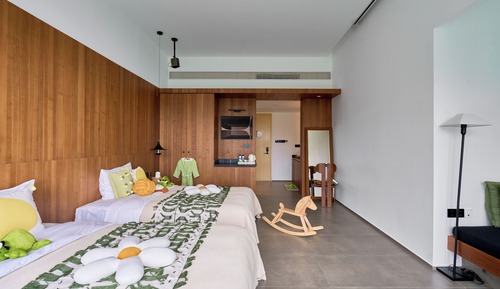 Habitación familiar con 2 camas individuales, vistas al mar