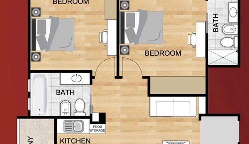 Apartamento familiar, 2 habitaciones, vistas al mar