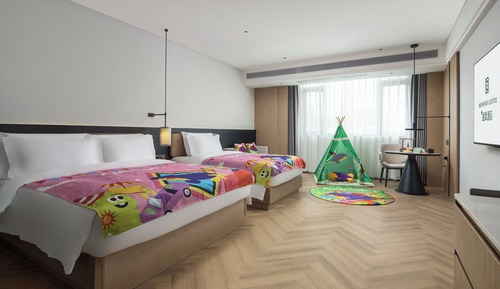Habitación familiar doble, vistas a la ciudad