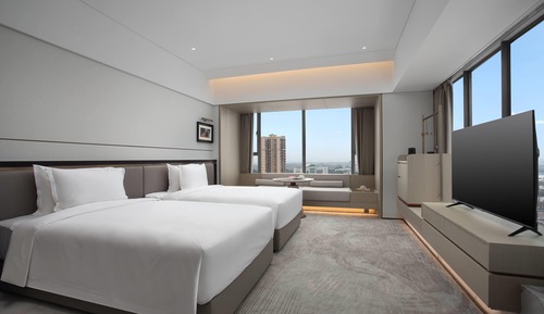 Habitación, 1 cama de matrimonio grande, fumadores, vistas a la ciudad