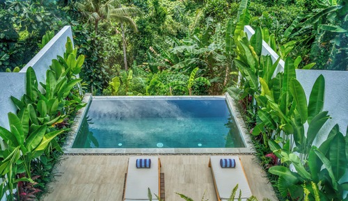 Villa superior, lanai, vistas al jardín