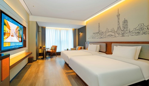 Habitación Business con 2 camas individuales, vistas a la ciudad