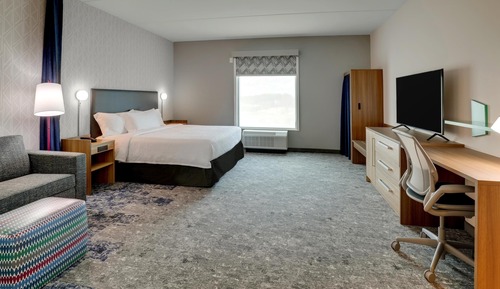 Suite estudio, 1 cama de matrimonio grande, accesible para personas con discapacidad, bañera