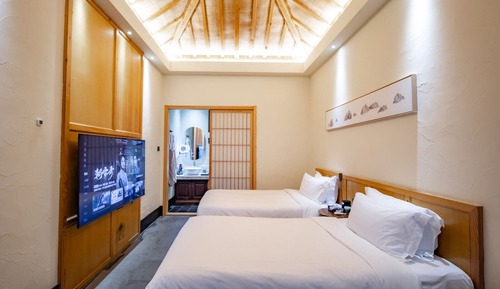 Habitación estándar con 2 camas individuales, vistas al jardín