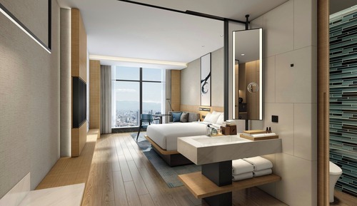 Habitación estándar, 1 cama de matrimonio grande, vistas a la ciudad