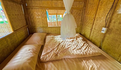 Habitación básica doble, futón, vistas al río