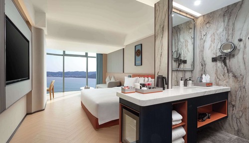 Habitación Deluxe, 1 cama de matrimonio grande, no fumadores, vistas al mar