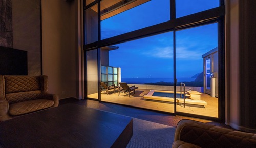 Habitación con 2 camas individuales, no fumadores, vistas al mar (Tasogare)
