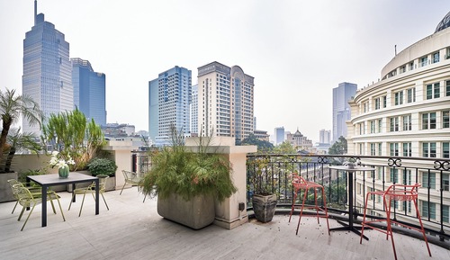 Suite junior, 1 cama de matrimonio grande, balcón, vistas a la ciudad