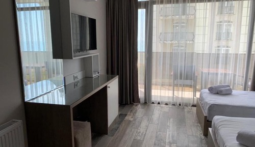 Habitación clásica con 2 camas individuales, vistas al mar