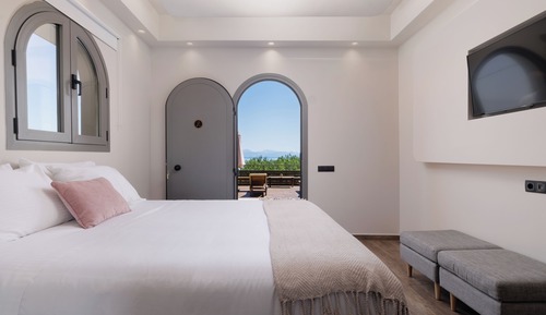 Estudio Confort, patio, vistas al mar