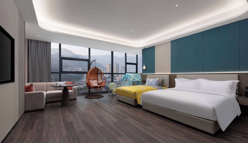 Habitación familiar, varias camas