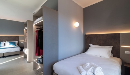 Habitación cuádruple familiar, en una planta alta