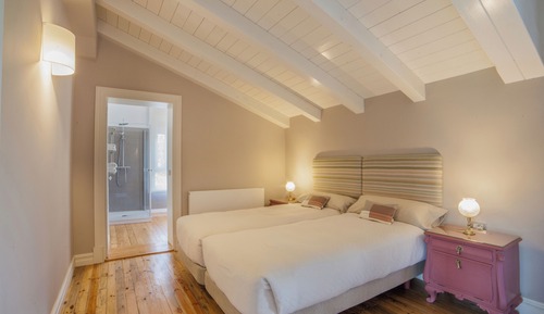 Habitación estándar con 2 camas individuales, vistas a la montaña