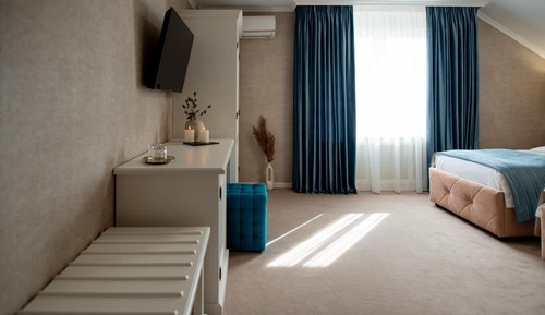 Habitación Deluxe con 2 camas individuales, patio