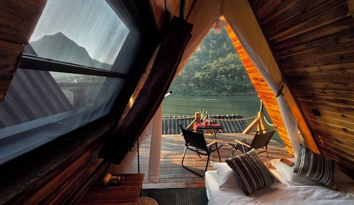 Habitación Confort doble, balcón, vistas al río