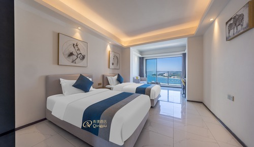 Habitación estándar con 2 camas individuales, vistas al mar