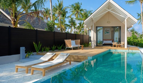 Villa, vistas a la playa