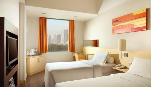 Habitación estándar con 2 camas individuales, vistas a la ciudad