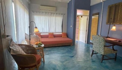 Habitación familiar doble, 1 habitación, vistas al jardín